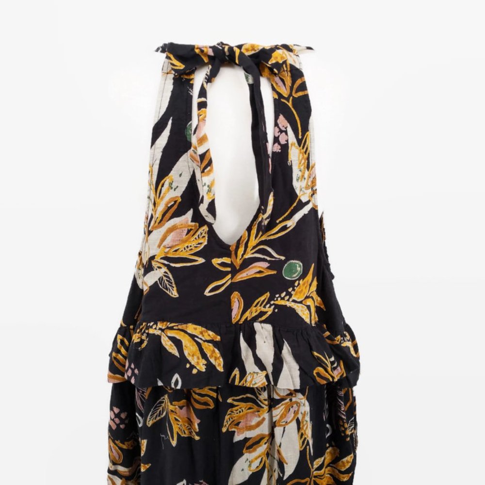 Free Peole Black Anita High/Low Floral Layer Dress - Picture 5 of 8